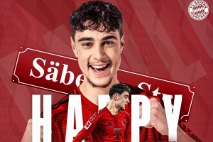 拜仁祝帕夫洛维奇21岁生日快乐，球员为拜仁出战47场3球3助